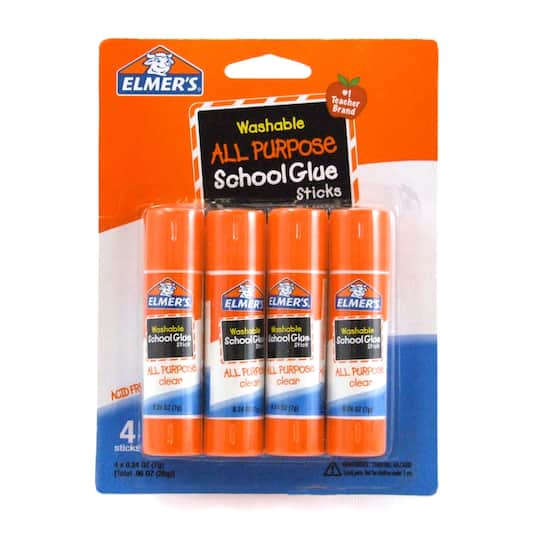 8 Packs: 6 Packs 4 ct. (192 total) Elmer's® All Purpose Washable School Glue Sticks